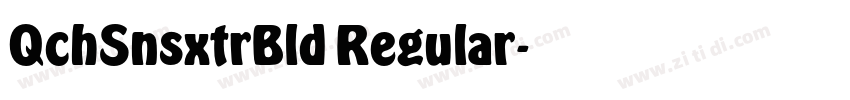 QchSnsxtrBld Regular字体转换